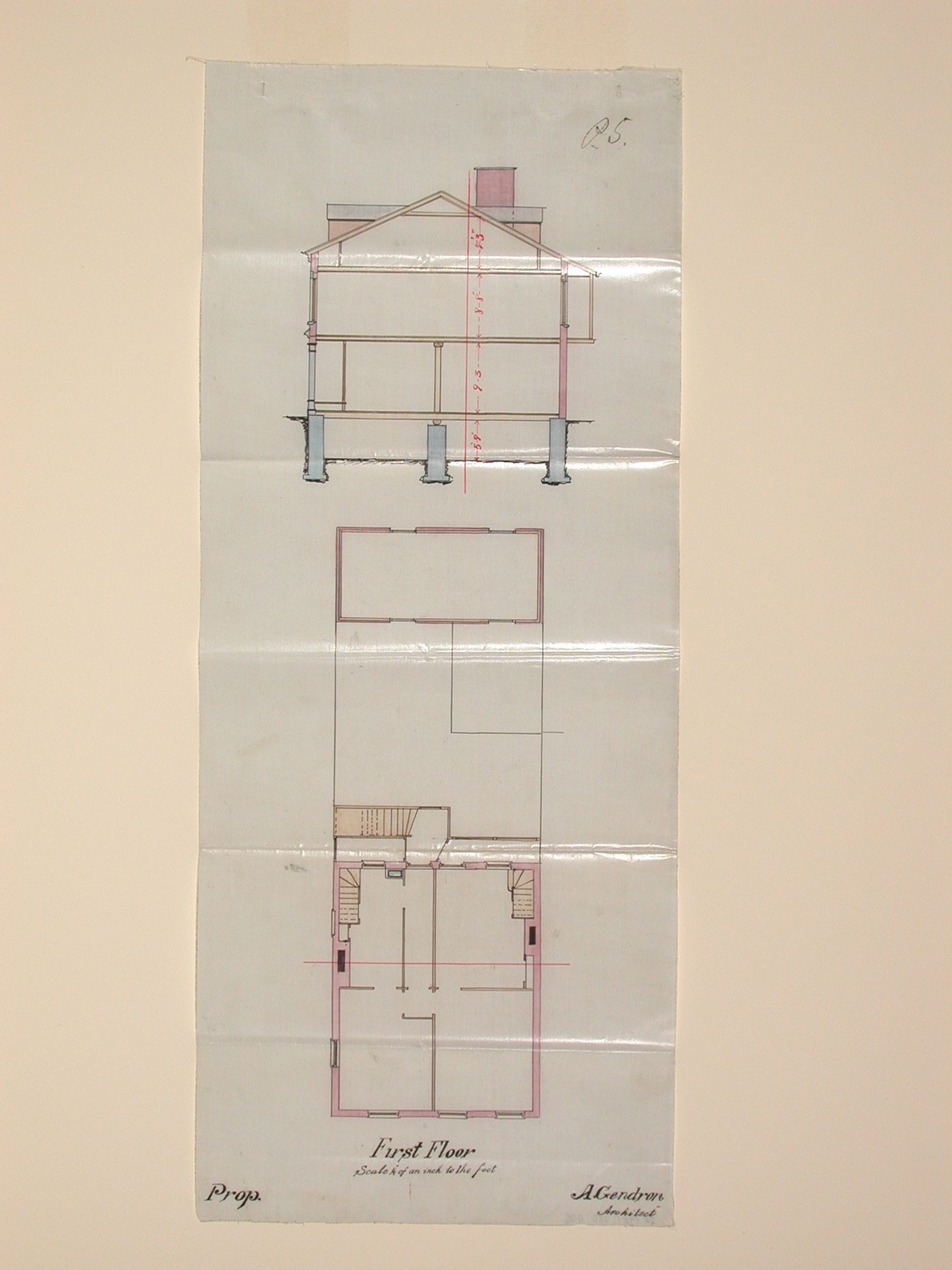House for David Edwards - 1st floor plan