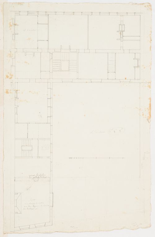 Project for renovations for a house for M. le Dhuy: Second floor plan