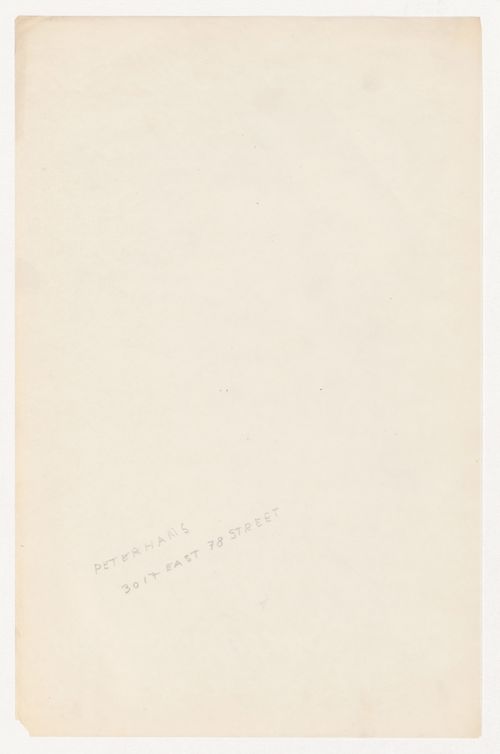 Note of Walter Peterhans' address