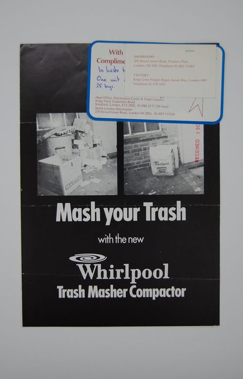 Mash your trash with the new Whirlpool trash masher compacter