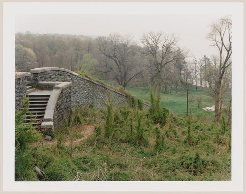 Viewing Olmsted: View from the West Terrace looking towards the Hudson River, "Rockwood Hall", The William D. Rockefeller Estate, North Tarrytown, New York