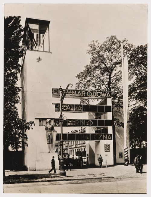 View of an exhibition entrance, Poland
