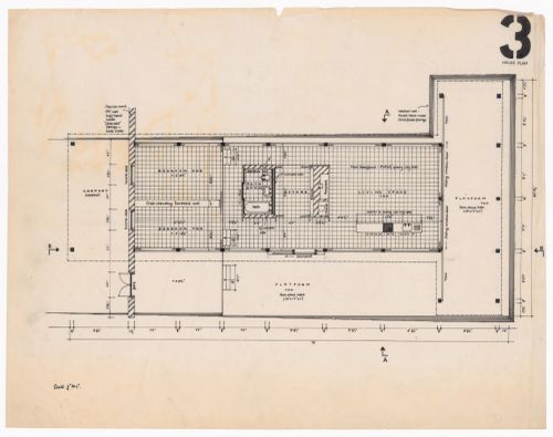 Housing floor plan for The Shape of Cambridge: A Plan, Cambridge University, England