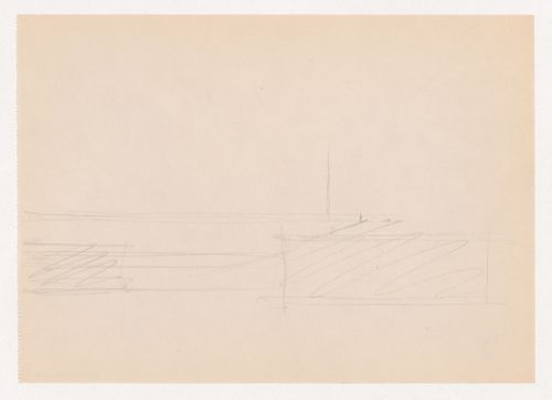 Perspective sketch for Museum for a Small City