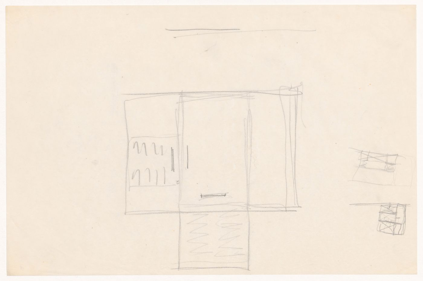 Sketch plans for a campus building for Illinois Institute of Technology