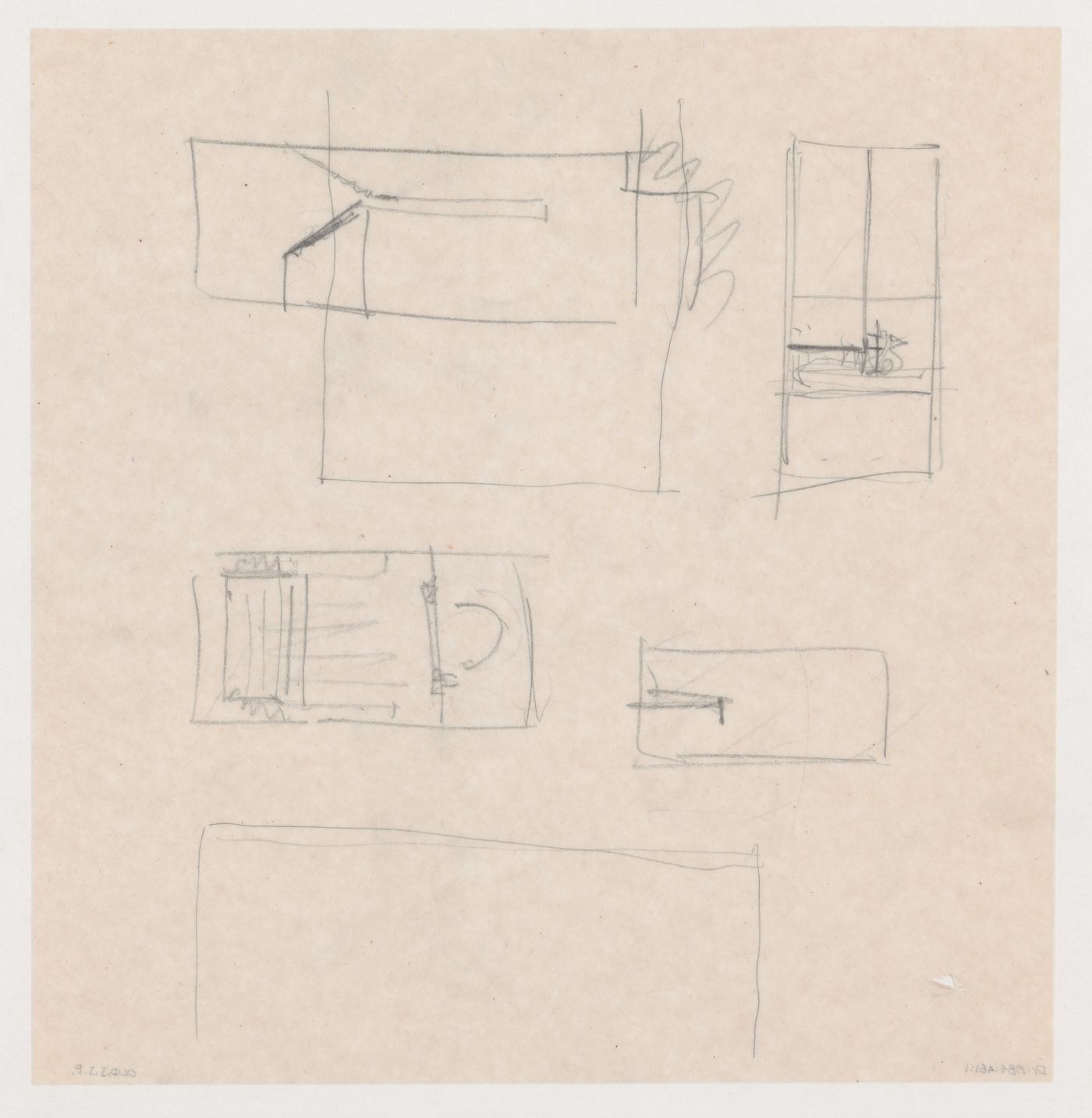 Sketch plans for the Congress Hall Complex, The Hague, Netherlands