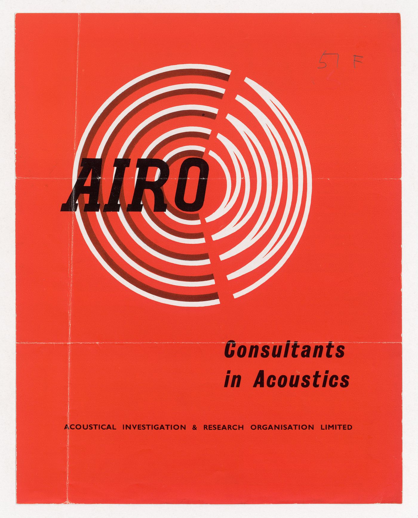 Brochure about  AIRO (Acoustical Investigation & Research Organization Limited)