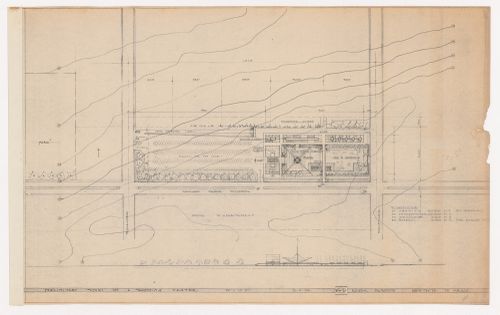 Plan du site pour le Centre d'achat "Nordique", Montréal, Québec