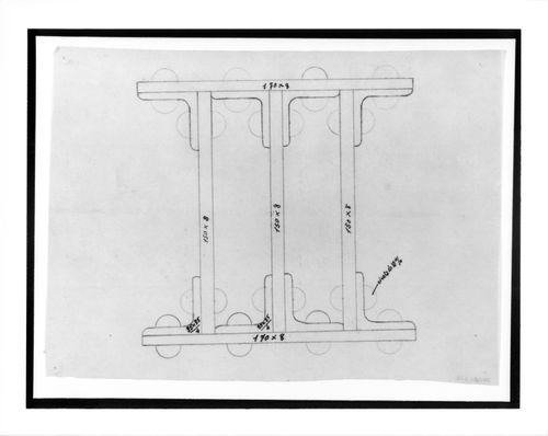 Drwgs rel.to Chateau deLanchneil(?)-iron structure detail