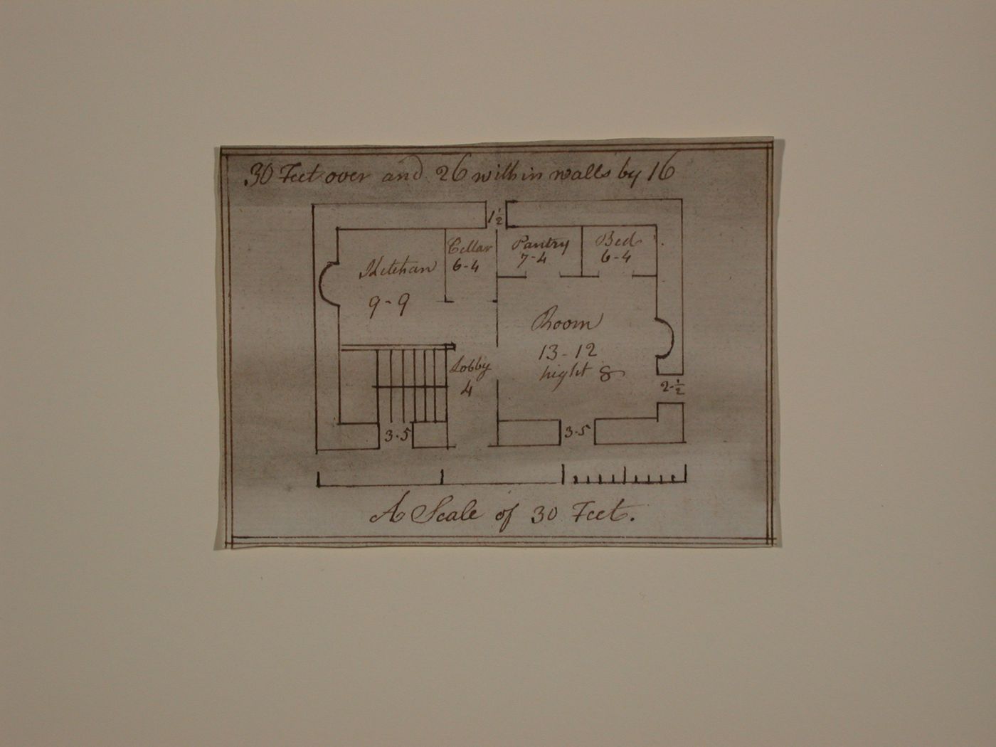 Plan for a house
