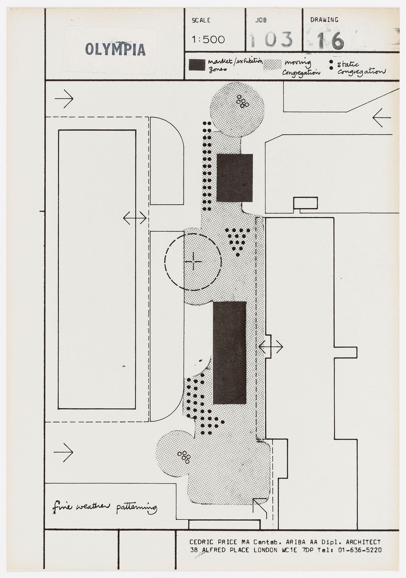 Olympia: plan for village square