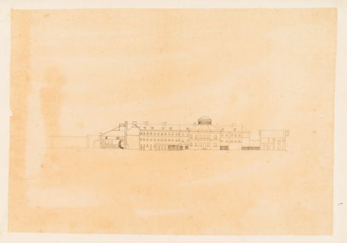 Chester Castle prison and courthouse [?], England: Cross section