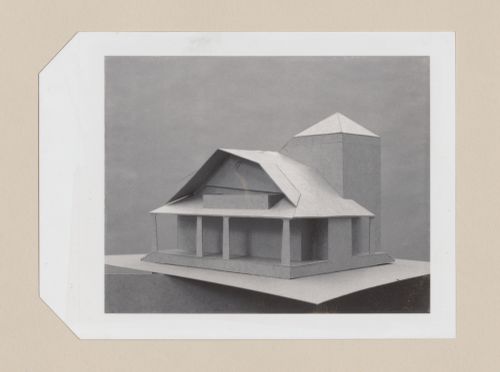 Study model for the Hanks-Paré Residence, Tuxedo Park, New York