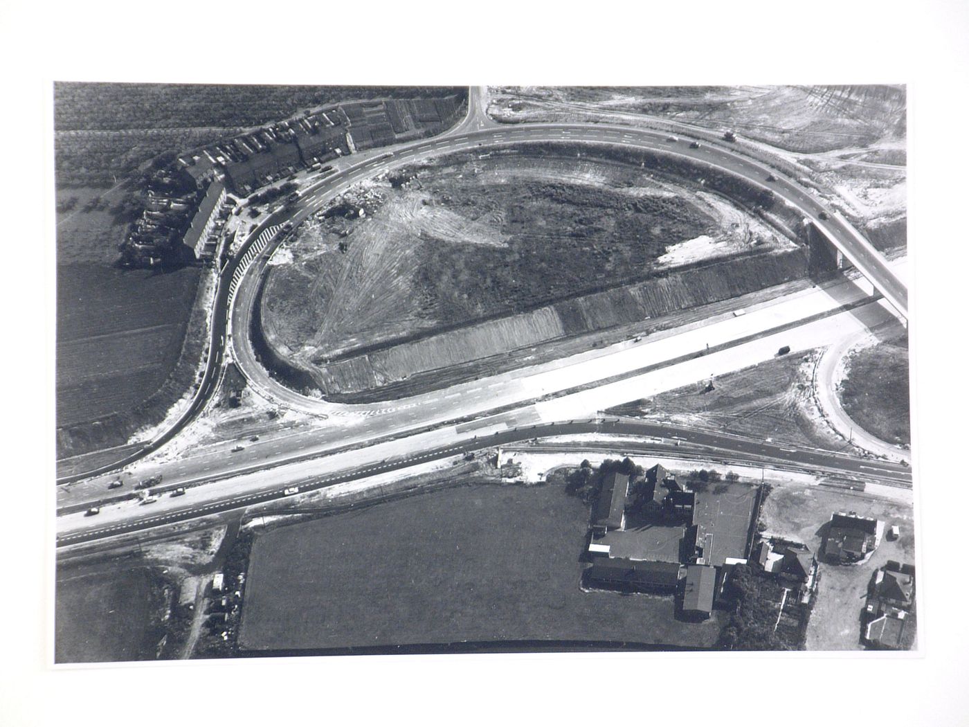 Aerial view of the Swanley Bypass, England