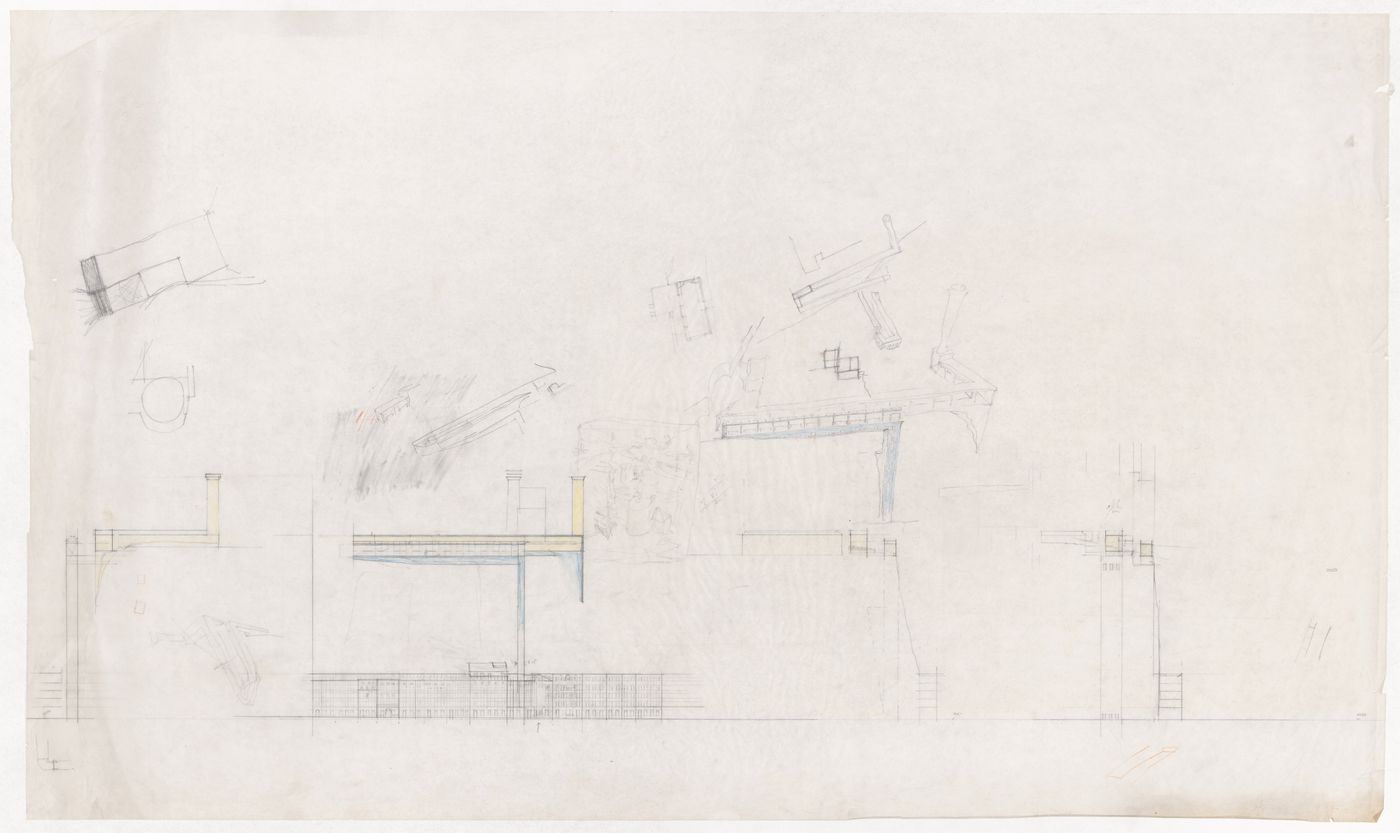 Sketch elevations for Ampliação do Casino e Restaurante Winkler, Salzburg,  Austria