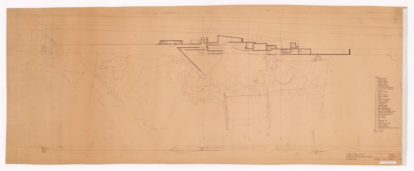 Plan for Piscina das Marés, Leça da Palmeira, Portugal