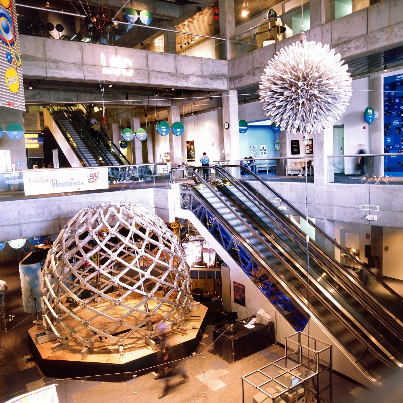 Iris Dome and Hoberman Sphere, Liberty Science Center, Jersey City, New Jersey