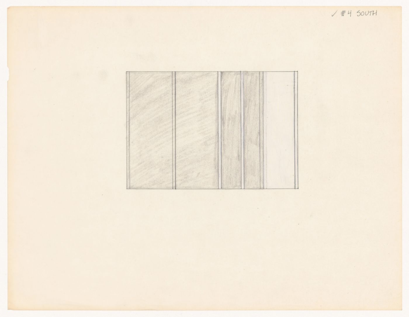 Sketch elevation for House VI, Cornwall, Connecticut