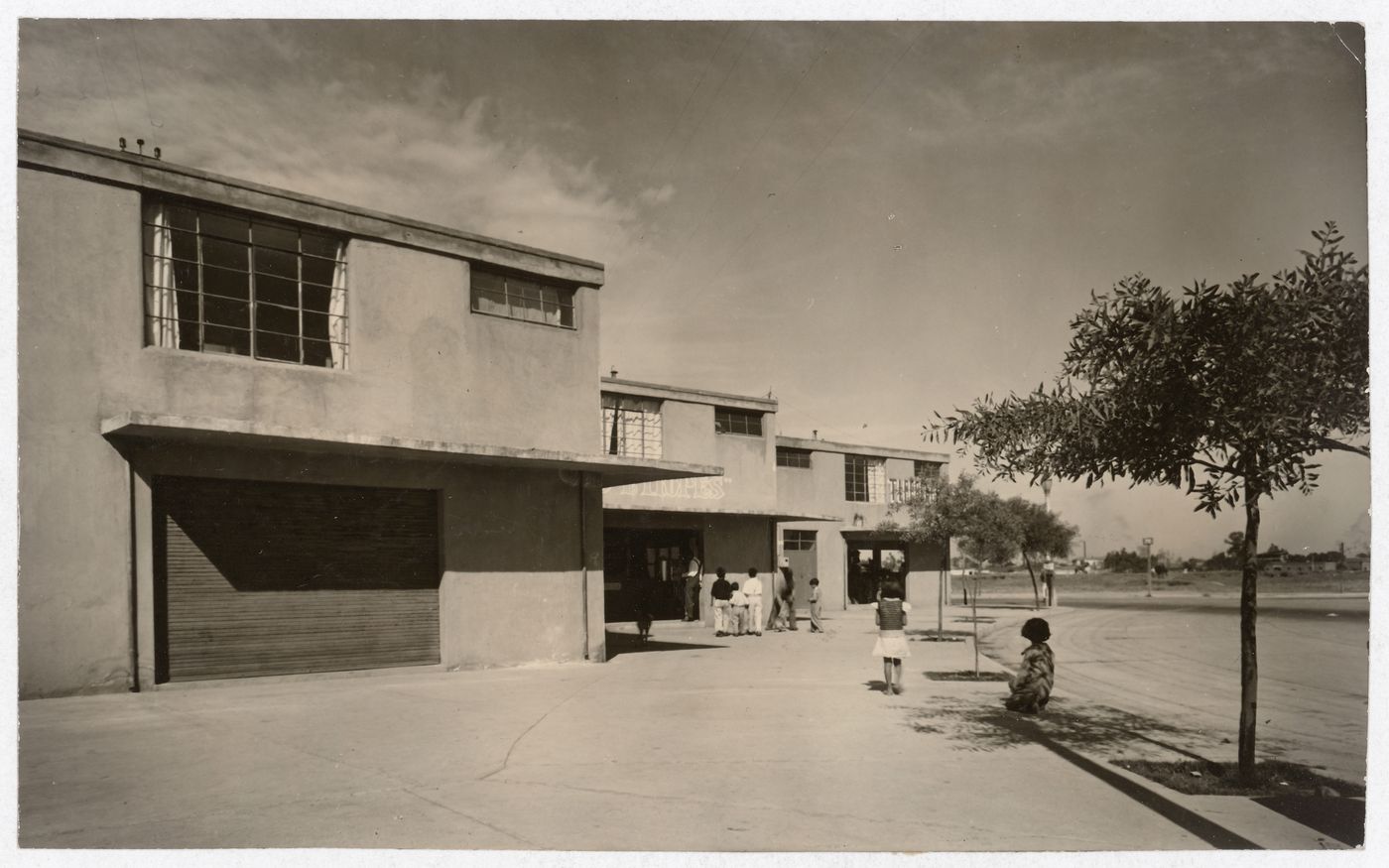 View of worker's houses