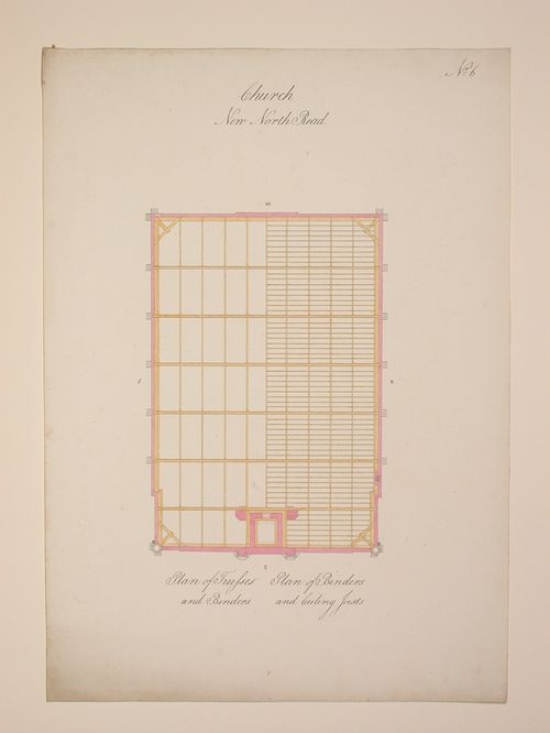 Church-New North Road-No.6Plan of Trusses/Plan of Binders