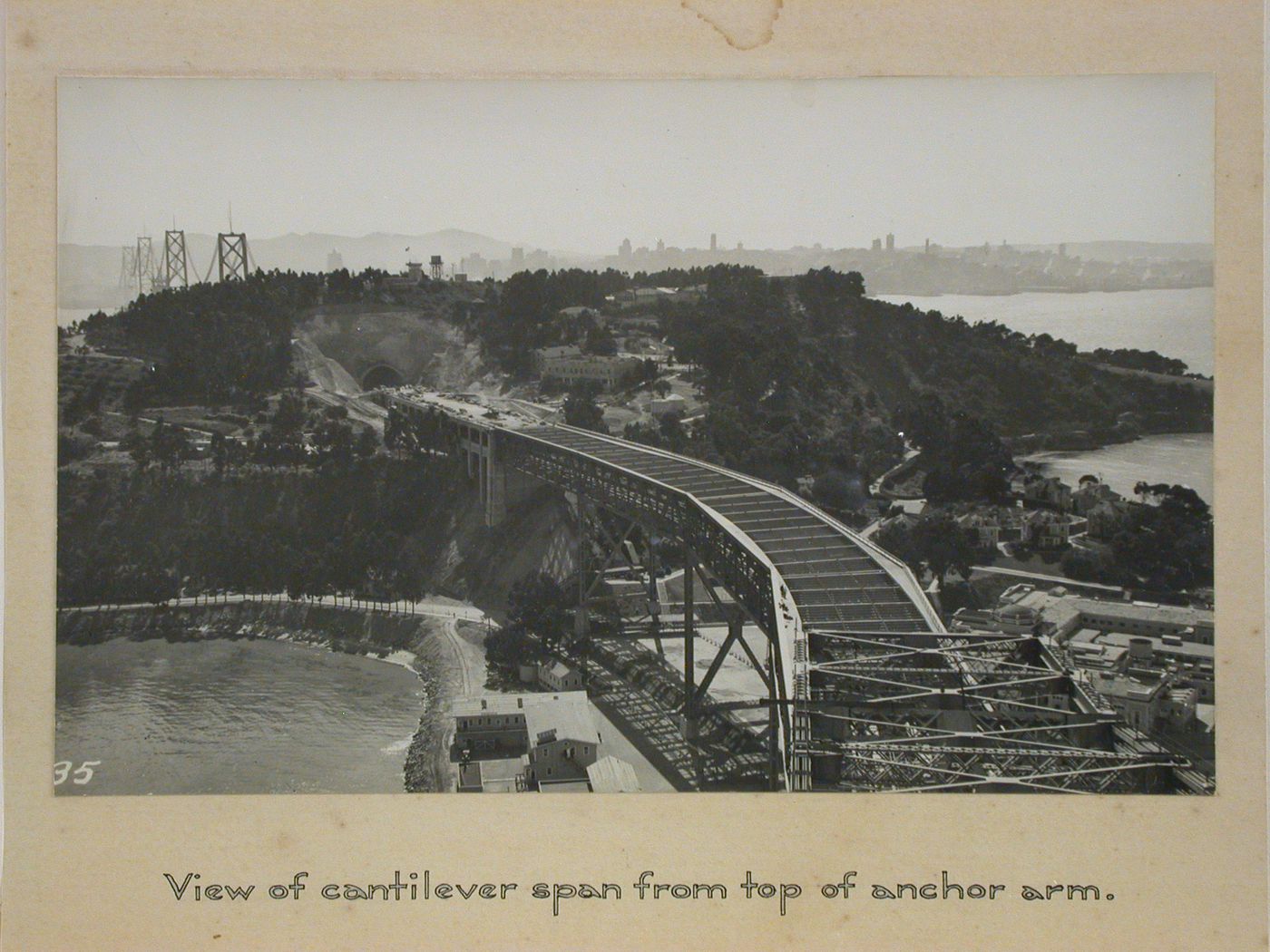 Oakland Bay Bridge under construction, San Francisco, California