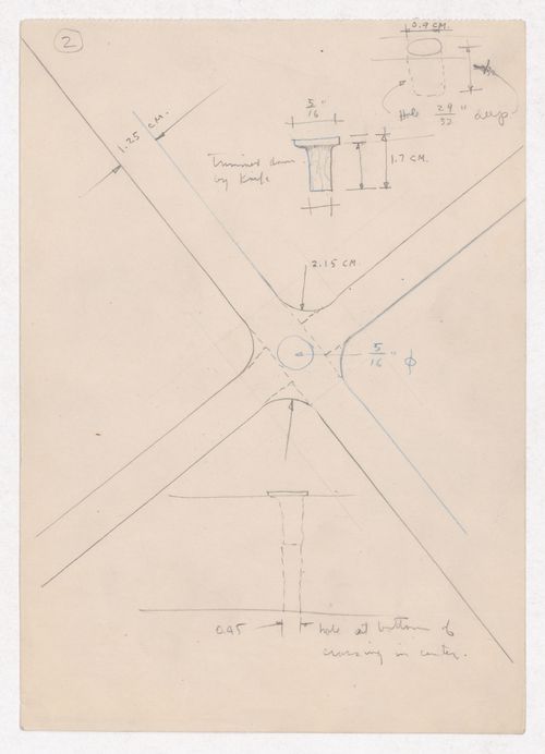 Various documents and drawings including furniture design and office renovation: File G 694
