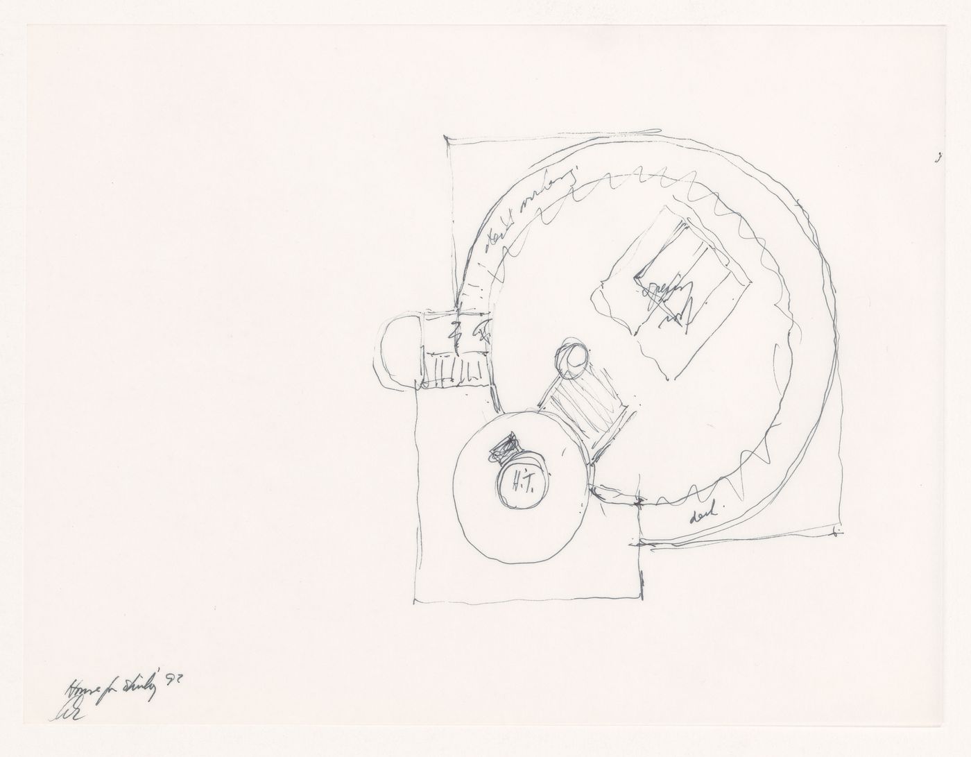 Sketch plan for Shirley MacLaine House, De Baca County, New Mexico