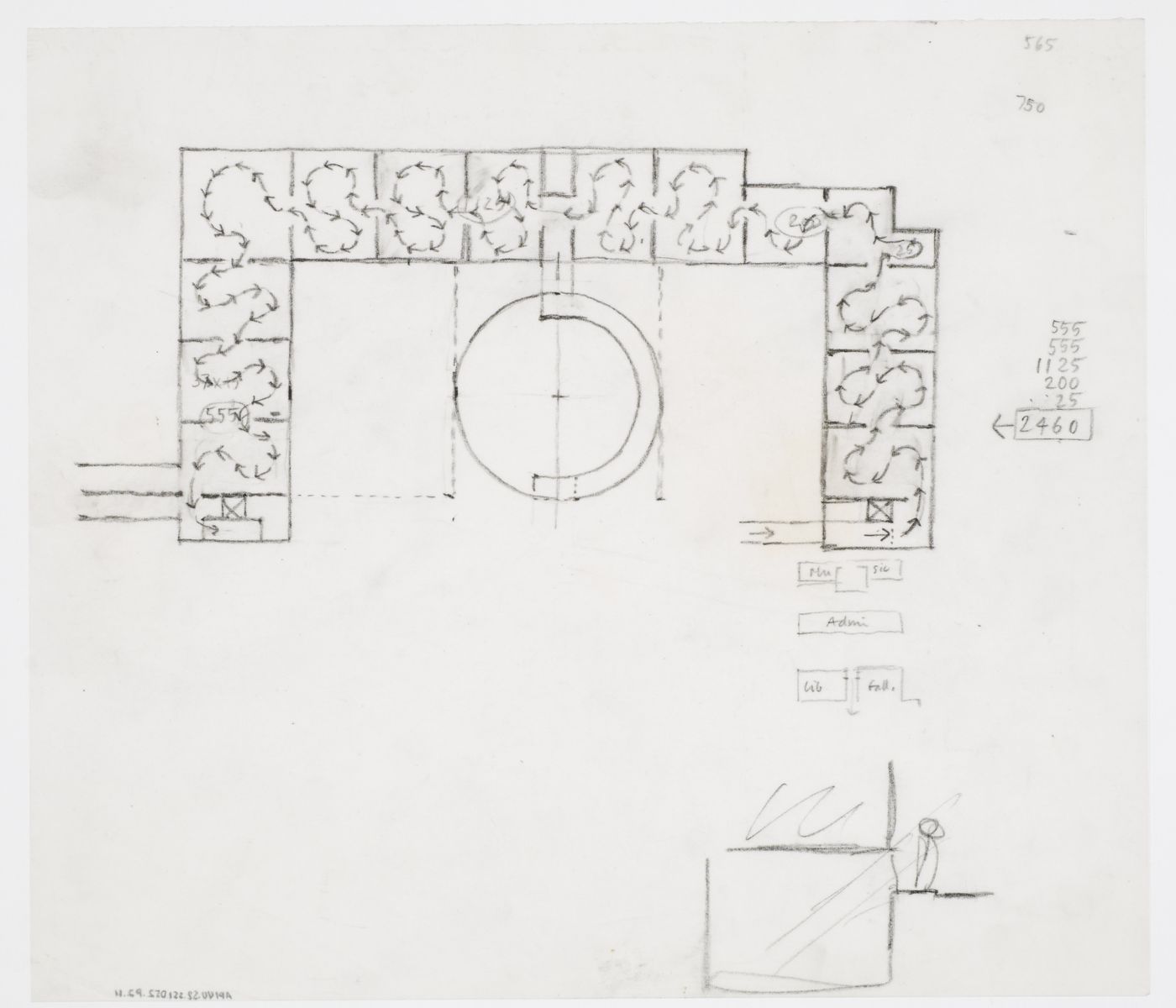 Staatsgalerie, Stuttgart, Germany: circulation plan