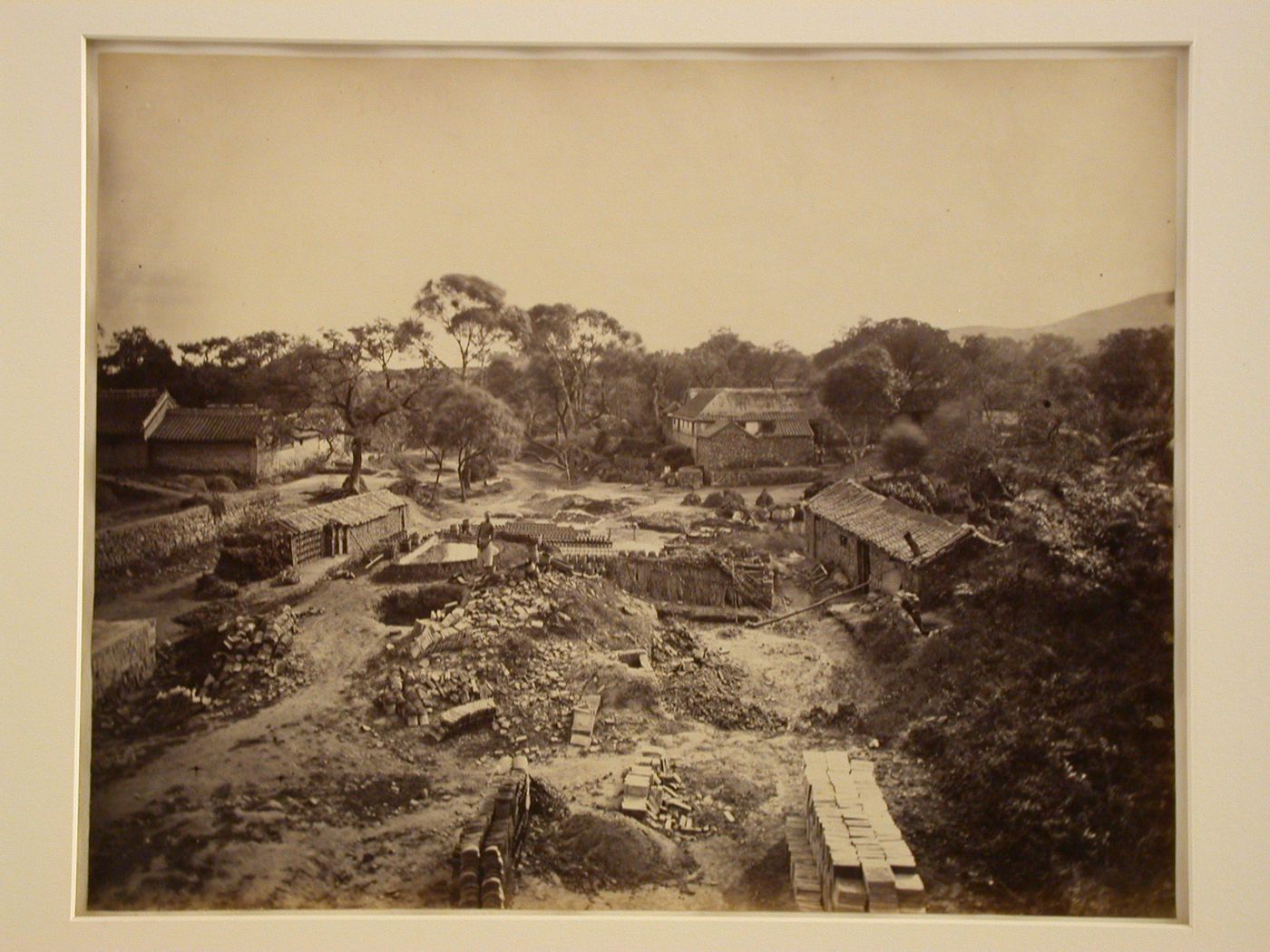 View of a brick kiln village, near Yent'ai (also formerly known as Chefoo, now Yantai), China