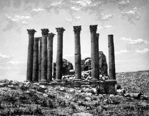 View of an archeological site near the Dead Sea, Israel