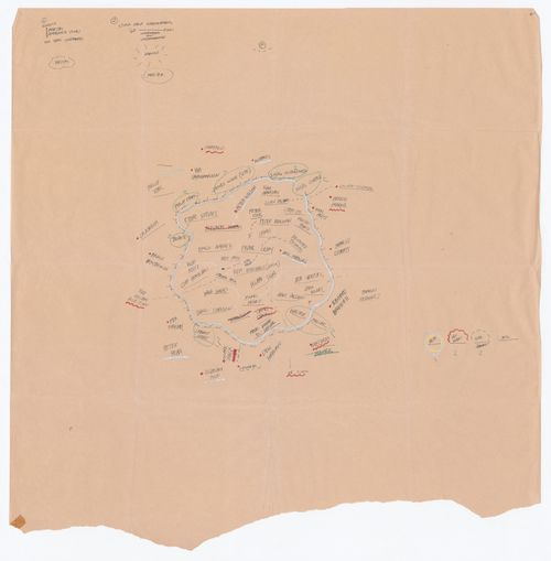 Concept development drawing for the exhitbition Radicals. Architettura e Design 1960-1975