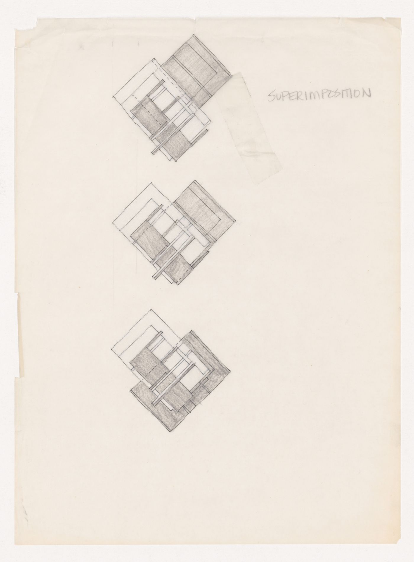 Sketches for House VI, Cornwall, Connecticut