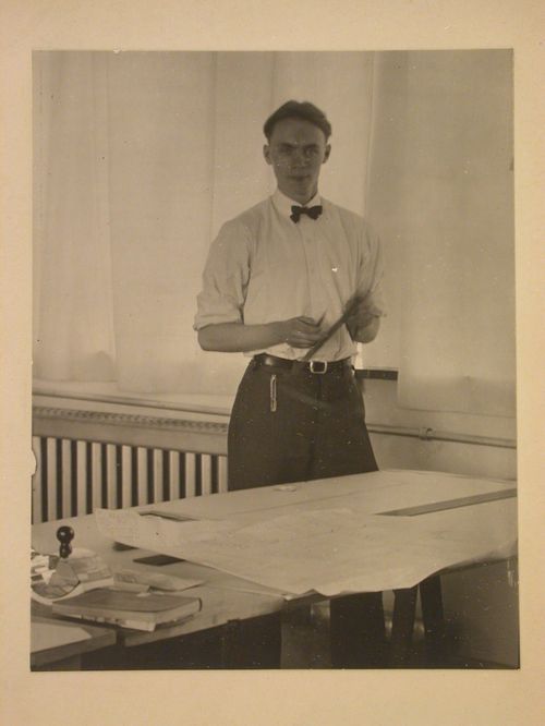 Portrait of the architect Hans Volger, Dessau, Germany