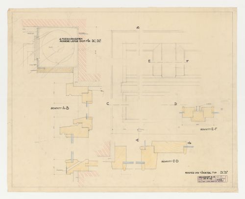 Details for a type DL1DL2 door and window, Hellerhof Housing Estate, Frankfurt am Main, Germany