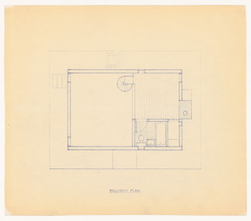 Plan for balcony for Northern New York House