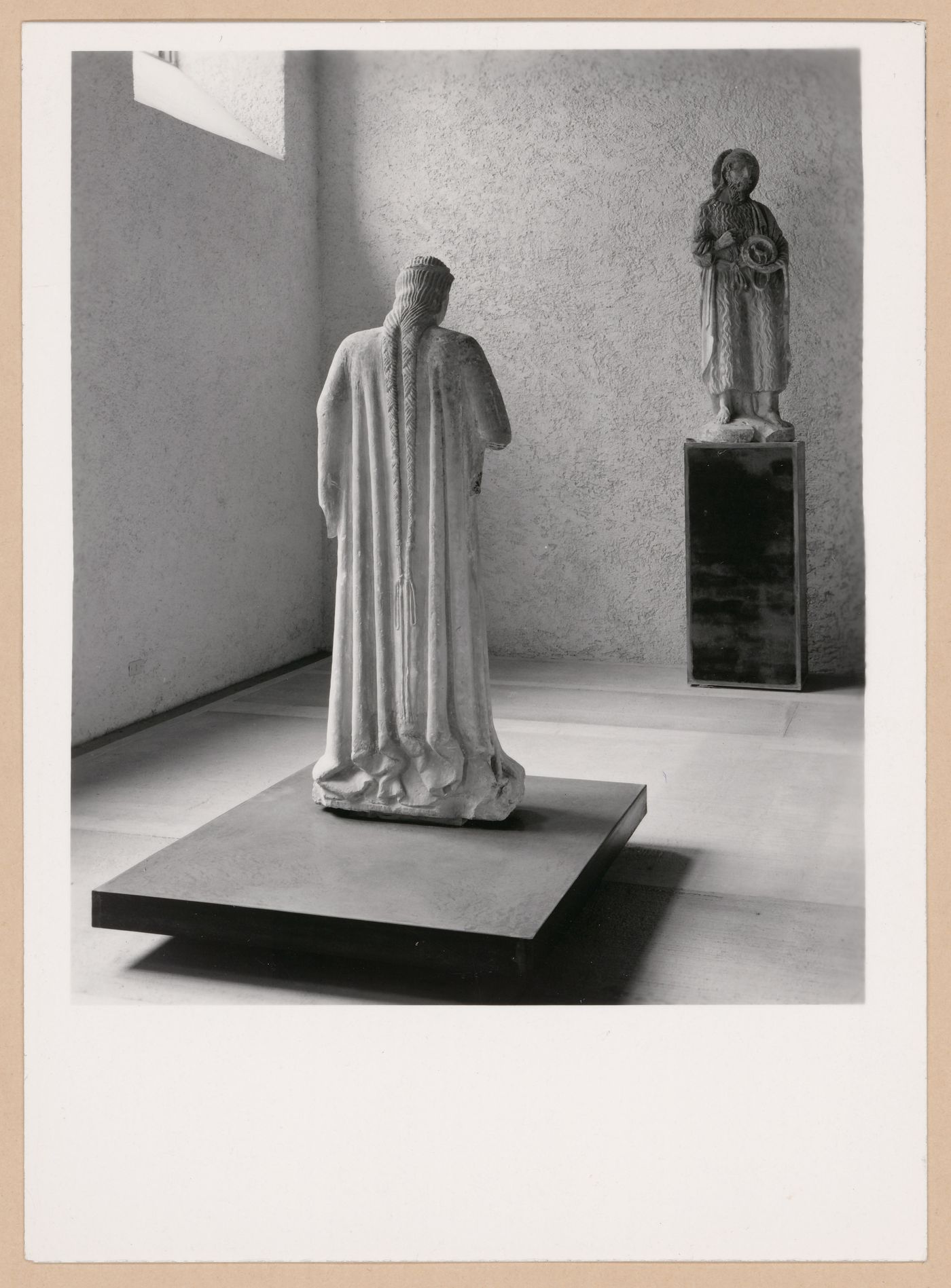 Interior view of a gallery showing statues, Museo di Castelvecchio, Verona, Italy