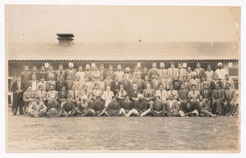 Group photograph of the Capital Project team, Chandigarh