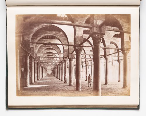 Interior view of the Mosque of Amer (also known as the Mosque Amrou), Cairo, Egypt