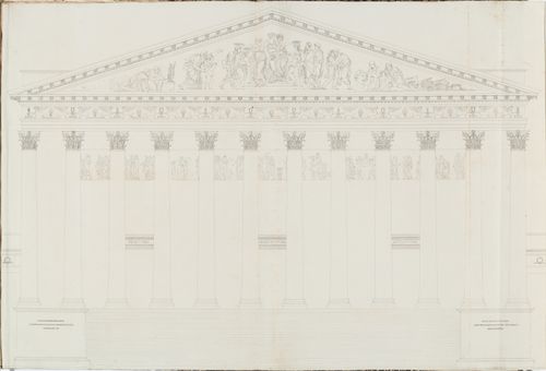 1800 Grand Prix Competition: Elevation for an École nationale des beaux-arts