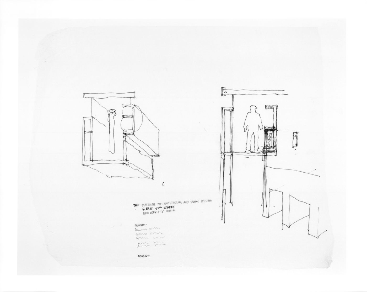 Section, axonometrics, and sketch