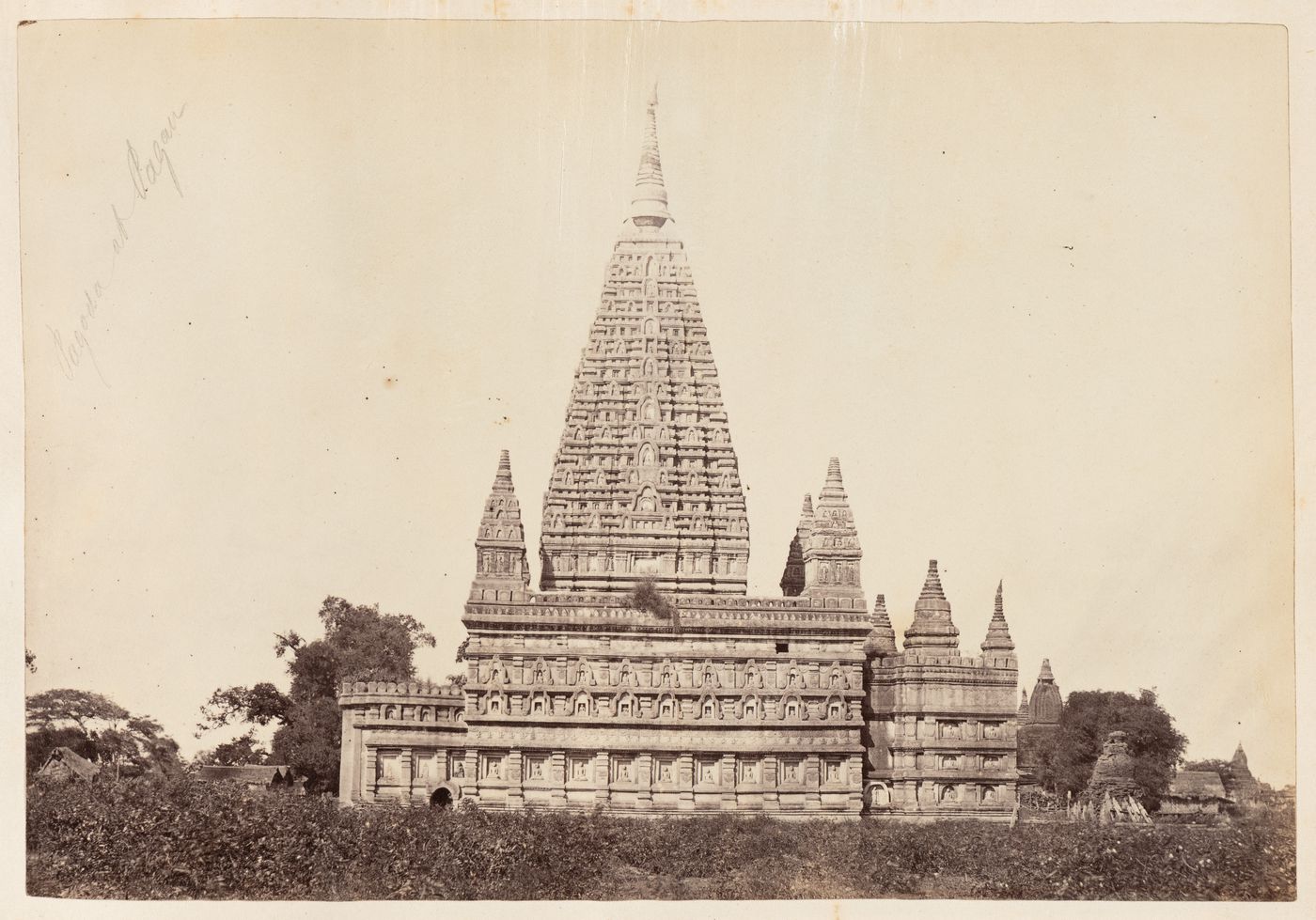 View of the Mahabodhi Temple, Pagan, Burma (now Myanmar)