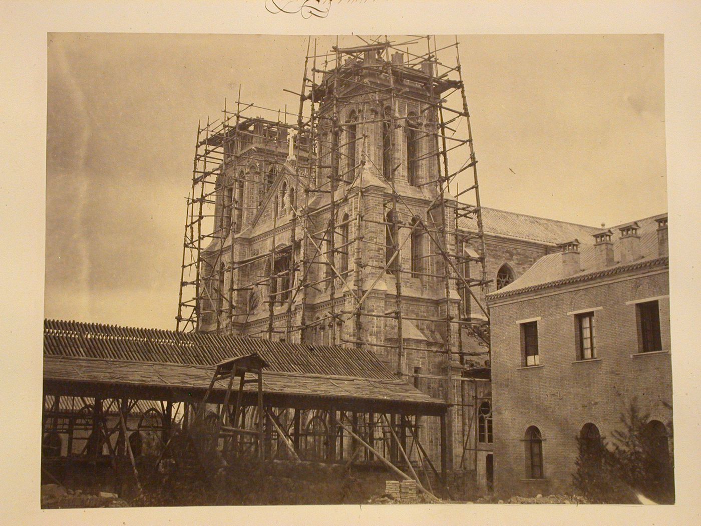 View of the catholic cathedral, Peking (now Beijing), China