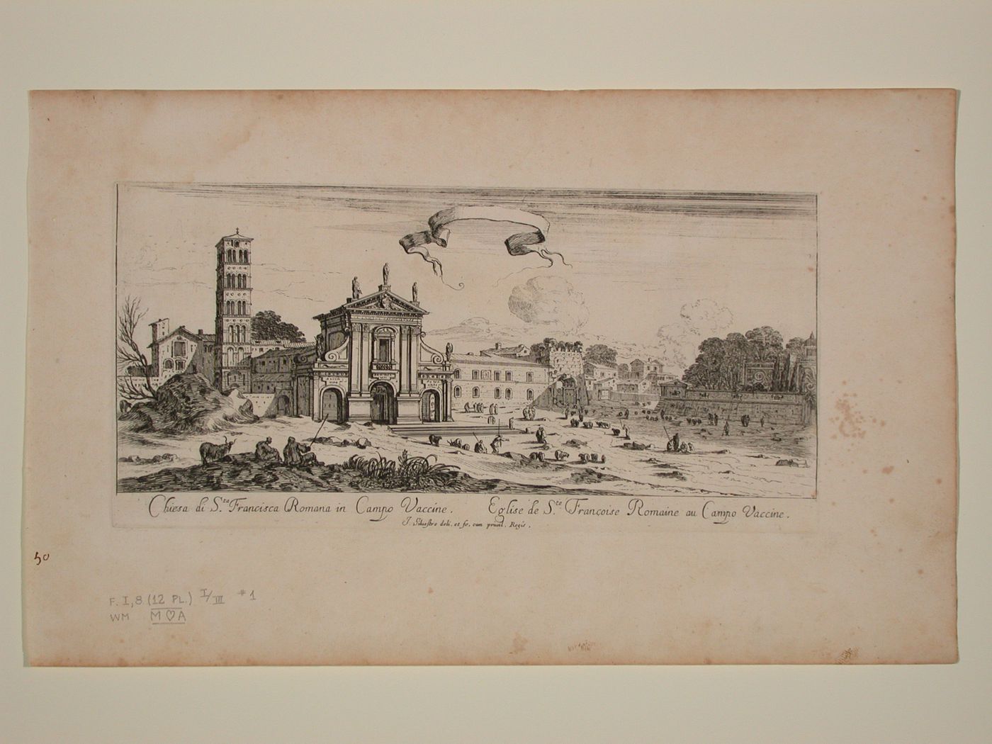 A view of the church of Santa Francesca Romana, Rome