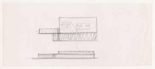 Sketch plan and sketch elevation for the Gymnasium