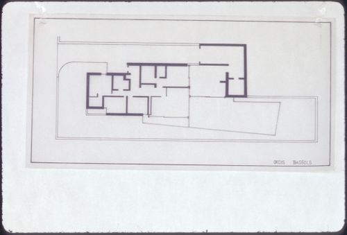 Slide of plan for Casa Manuel Magalhães, Porto