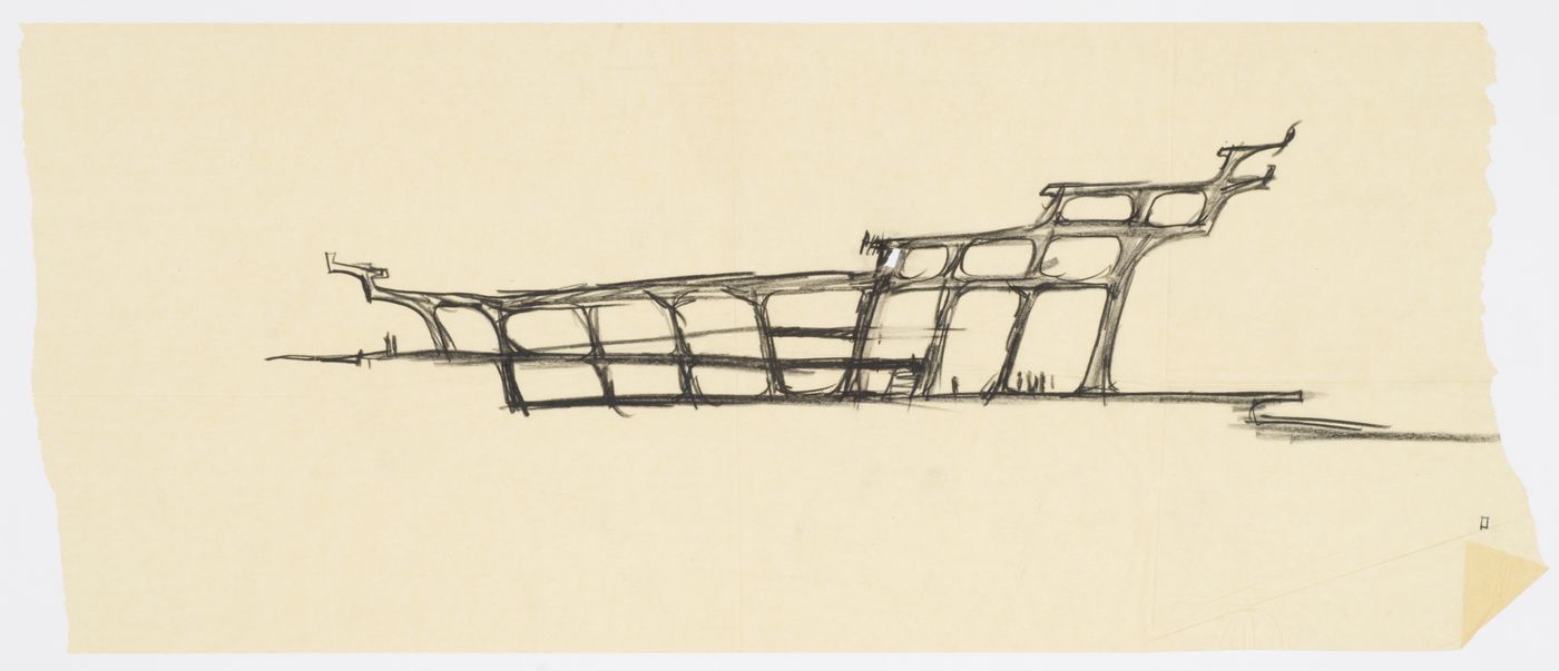 Athens Airport: Conceptual Section Sketch