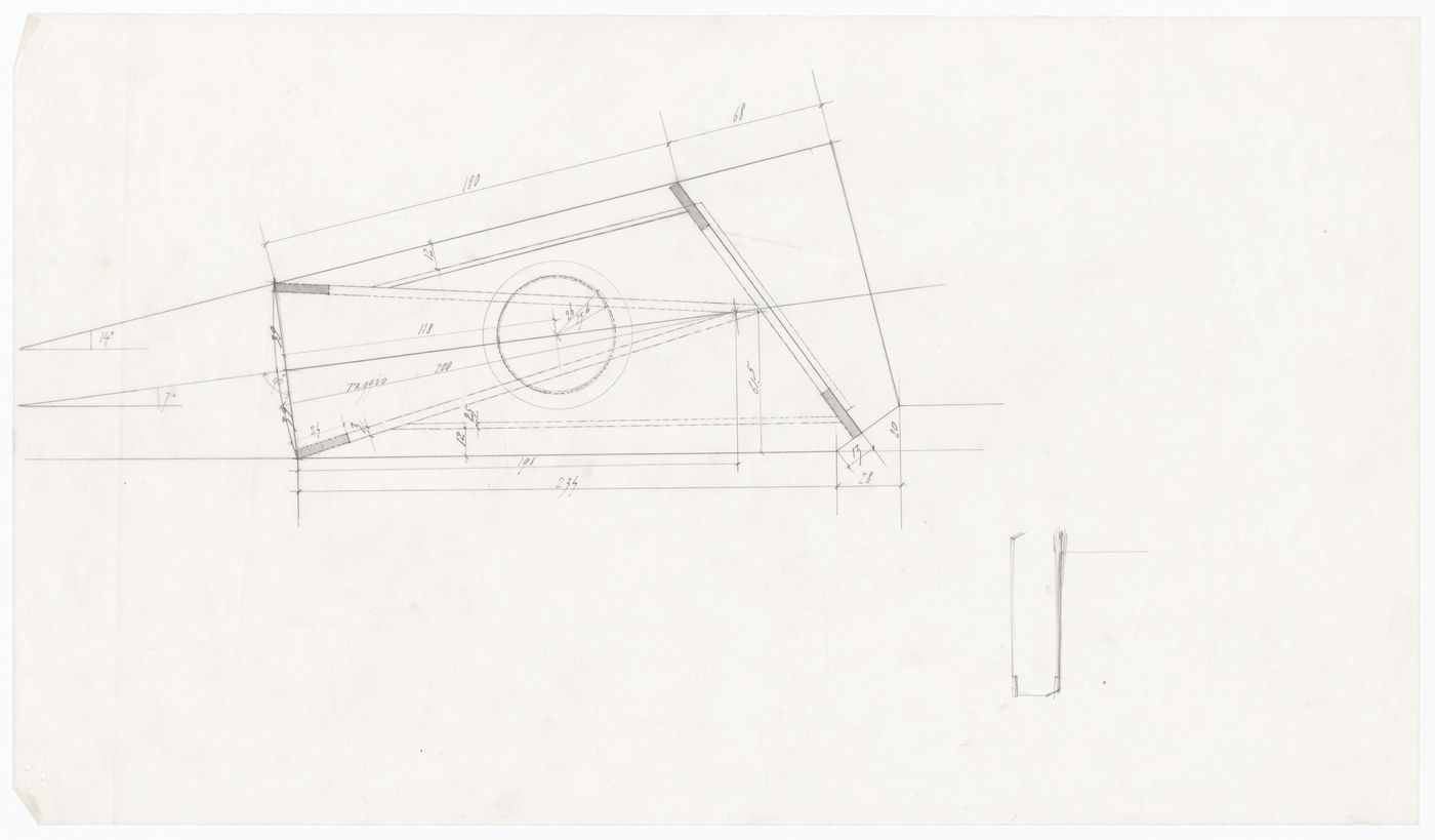 Survey drawing for Casa Insinga, Milan, Italy