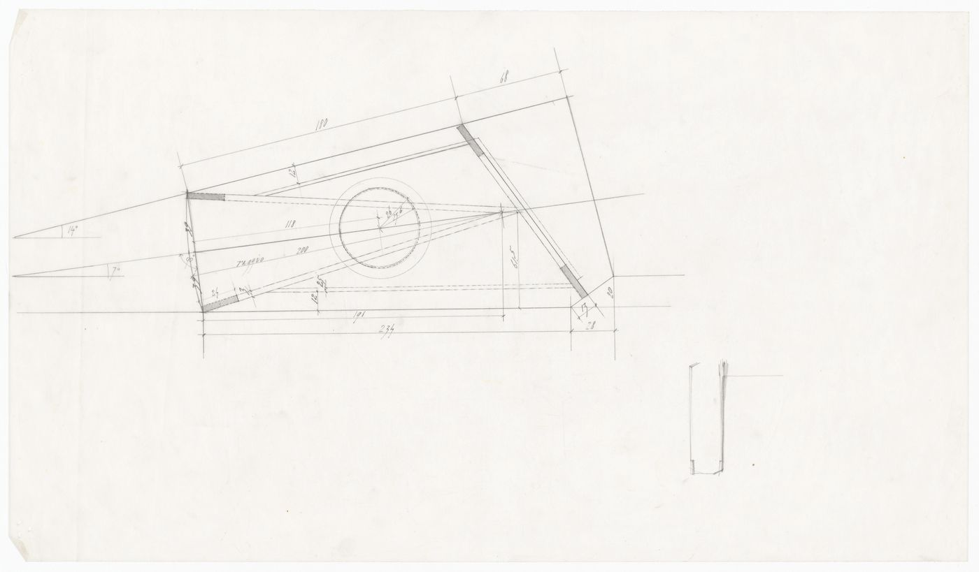 Survey drawing for Casa Insinga, Milan, Italy