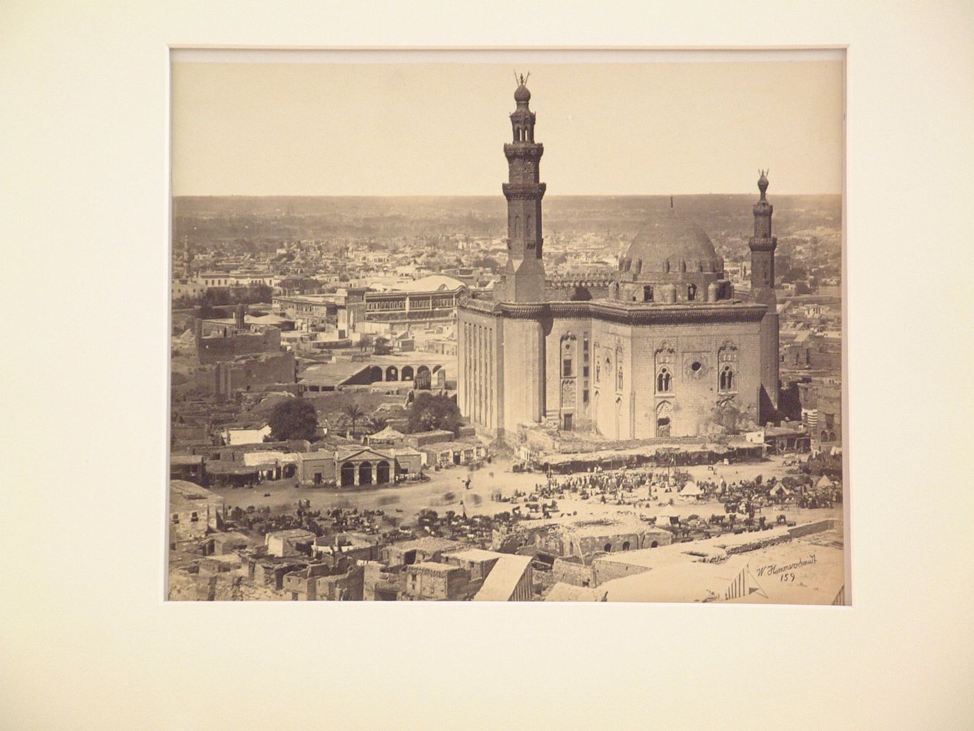 View of the Sultan Hassan Mosque from Citadel, Cairo, Egypt