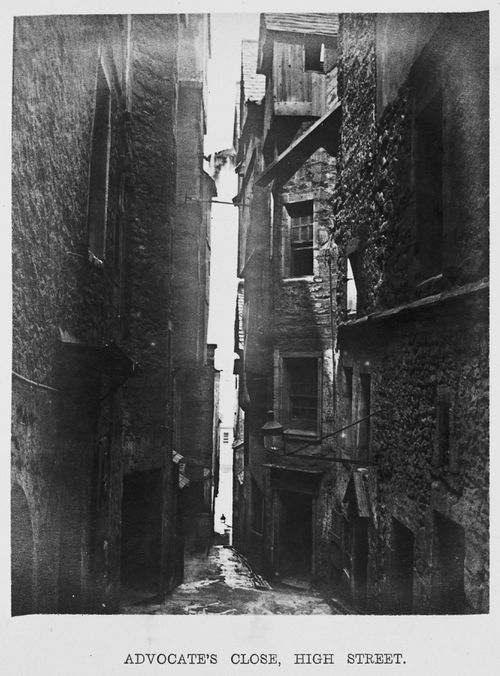 Plate from album ''Picturesque "Bits" from Old Edingurgh''